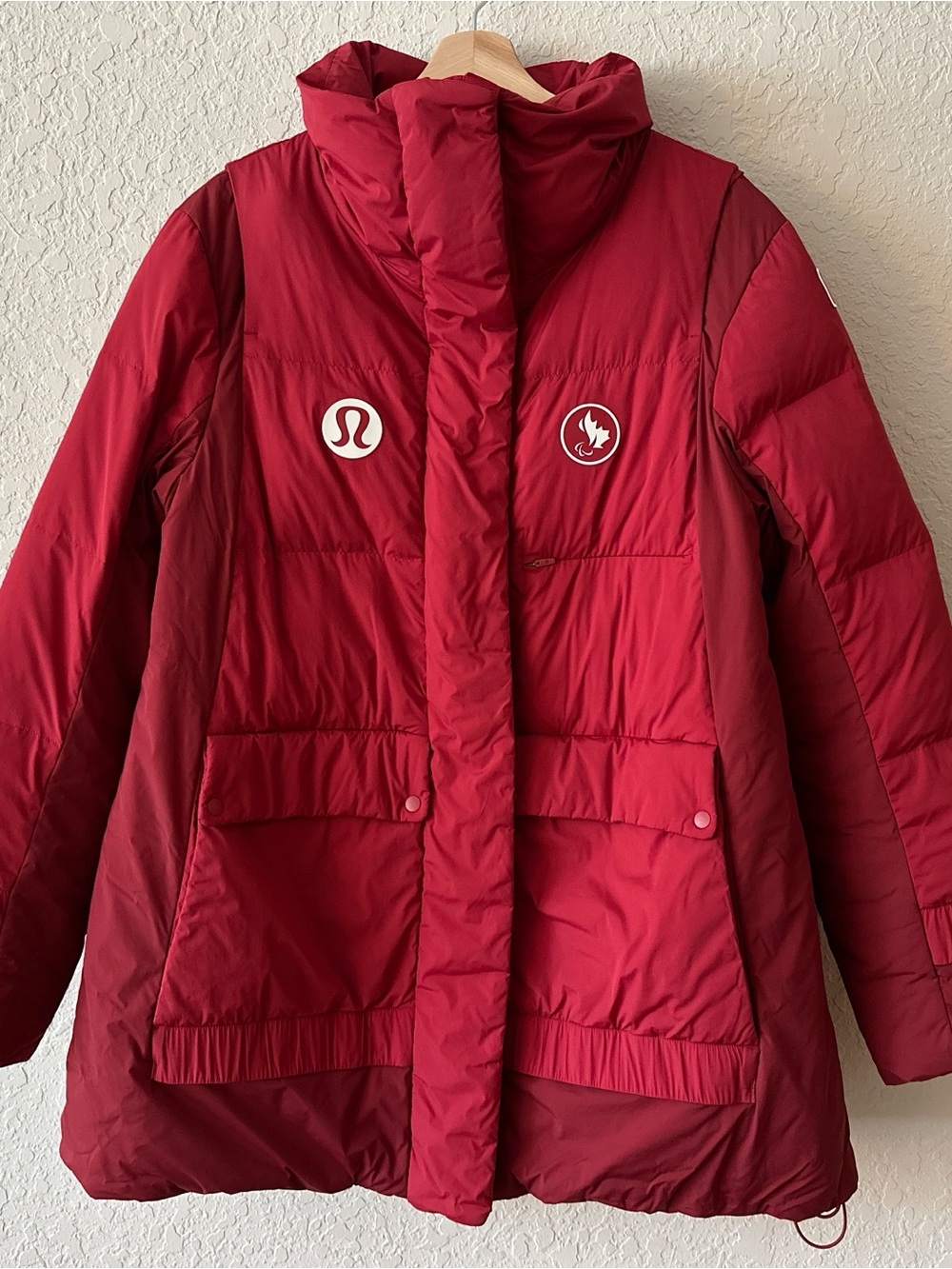 Lululemon Olympic Team Canada Red Puffer Jacket 8